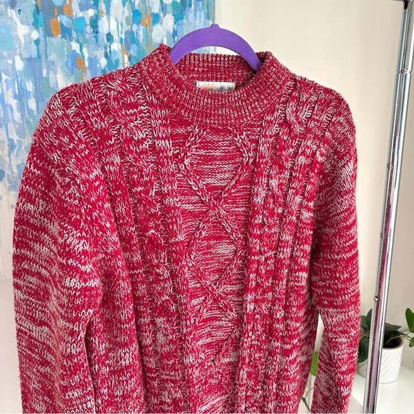 Vintage Red Blend Cowl Neck Knit (S/M) - Picture 3 of 3